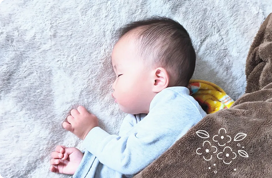 眠る赤ちゃんのイメージ
