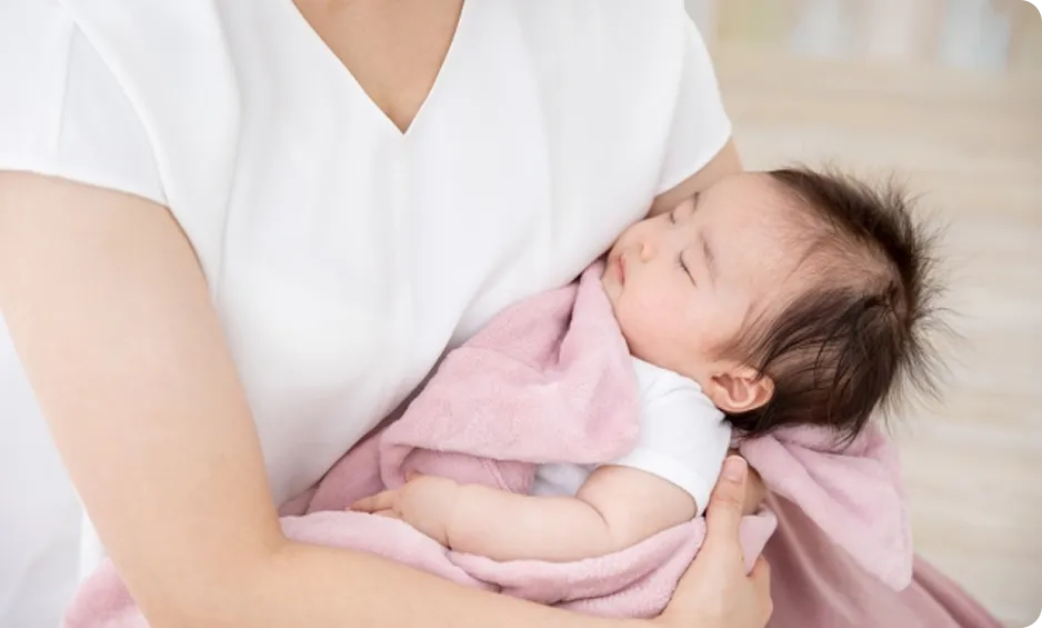 眠る赤ちゃんのイメージ